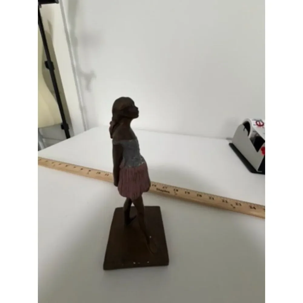 Vintage ALVA S EYLANBEKOV 93 ballerina sttue, bronzed composity, signed